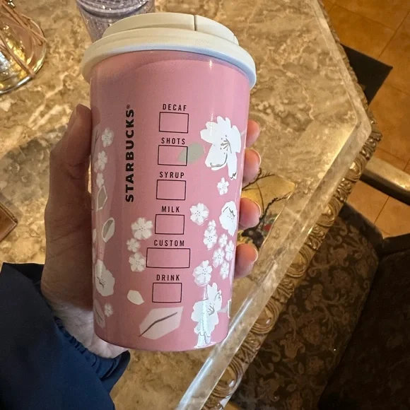 16 oz Cherry Blossom Starbucks Tumbler - Picture 2 of 2